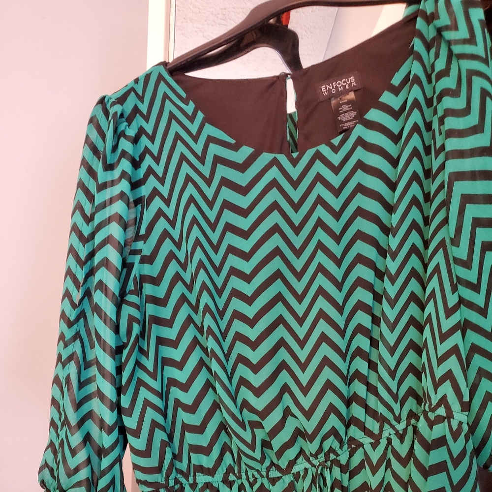 EUC Chevron print dress